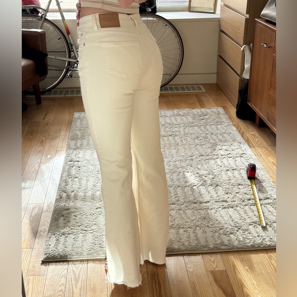 Lowburn cream Fit & Flare Jeans; size XS-S (fits like 25) - Picture 2 of 5
